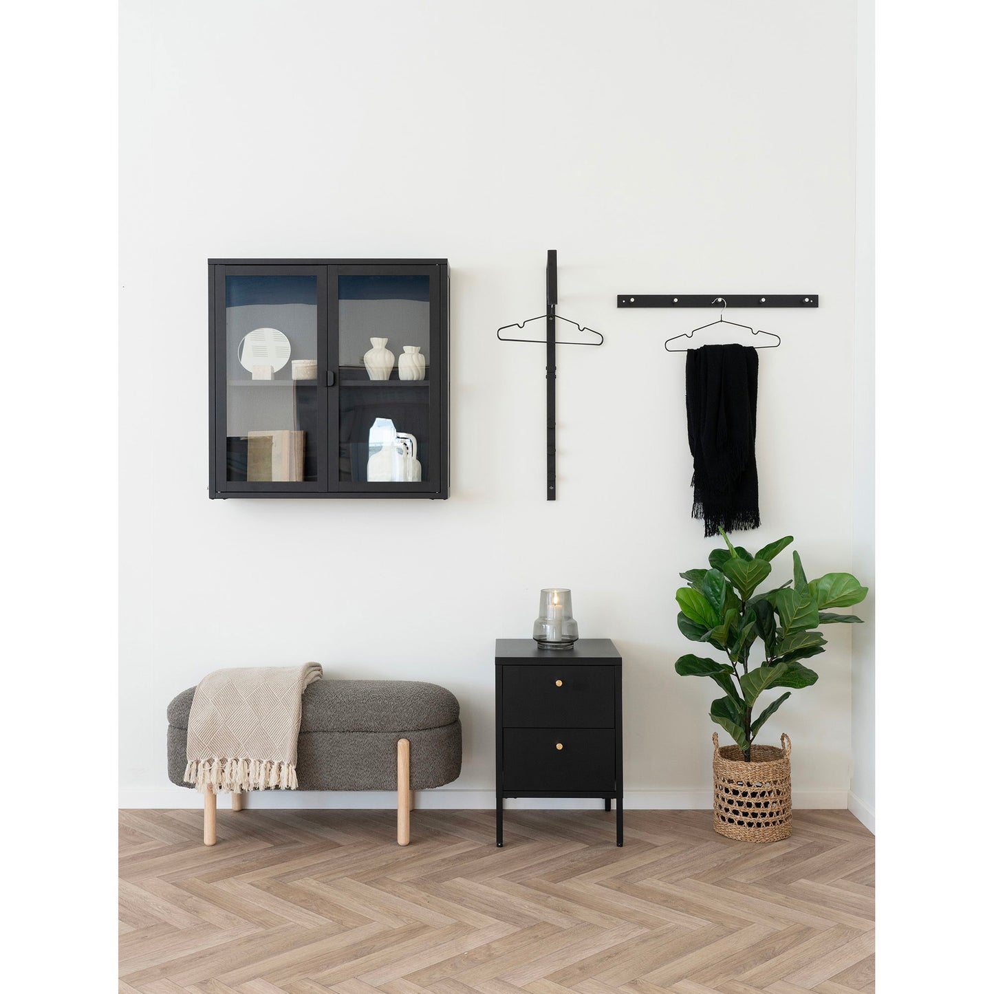 HOUSE NORDIC - Branca bankje met opbergruimte