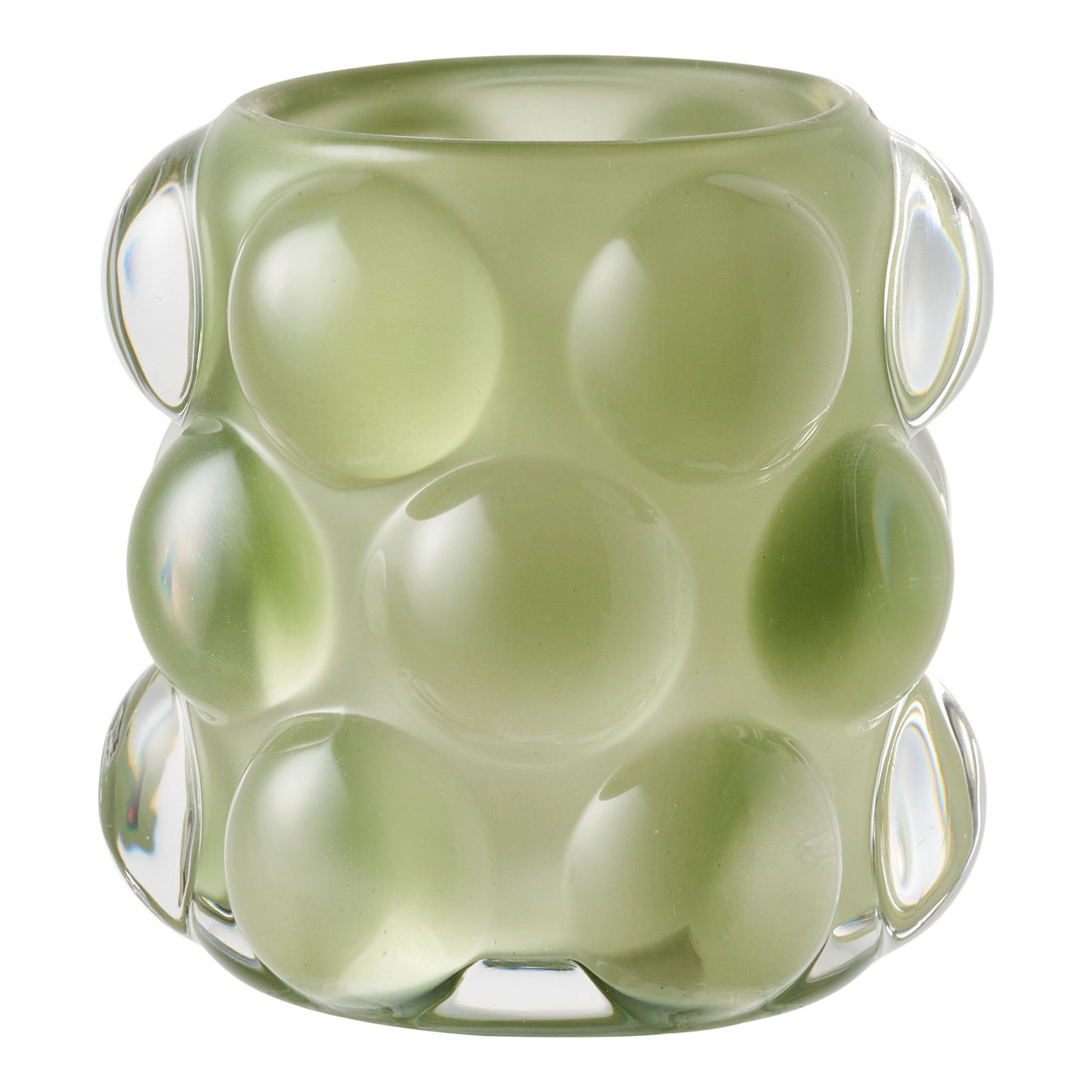 HOUSE NORDIC - Kaarsenhouder -set van 2 - Beige/groen