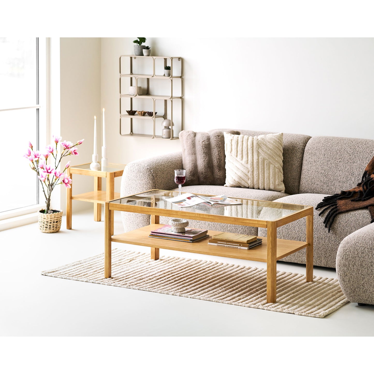 HOUSE NORDIC - Lourmarin salontafel – Eik / Gehard glas