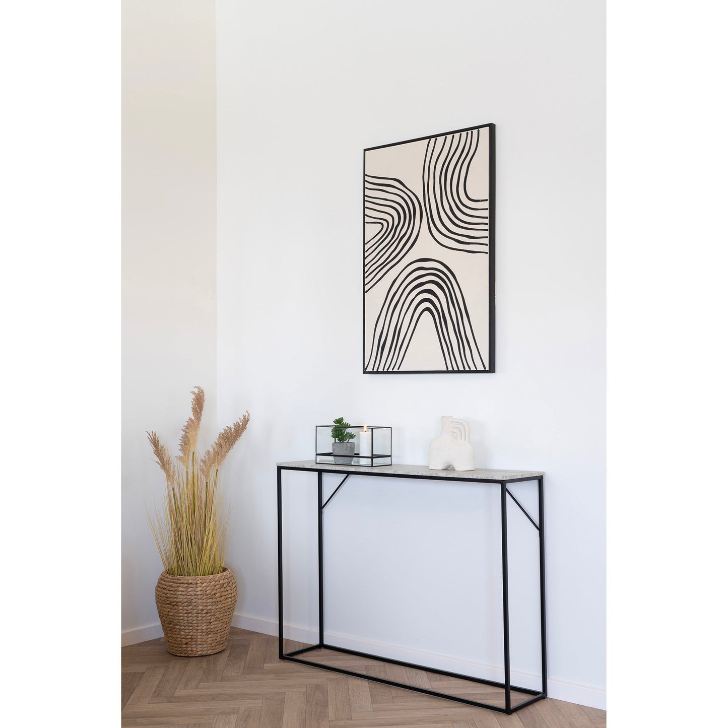 HOUSE NORDIC - Vita console tafel - marmerlook