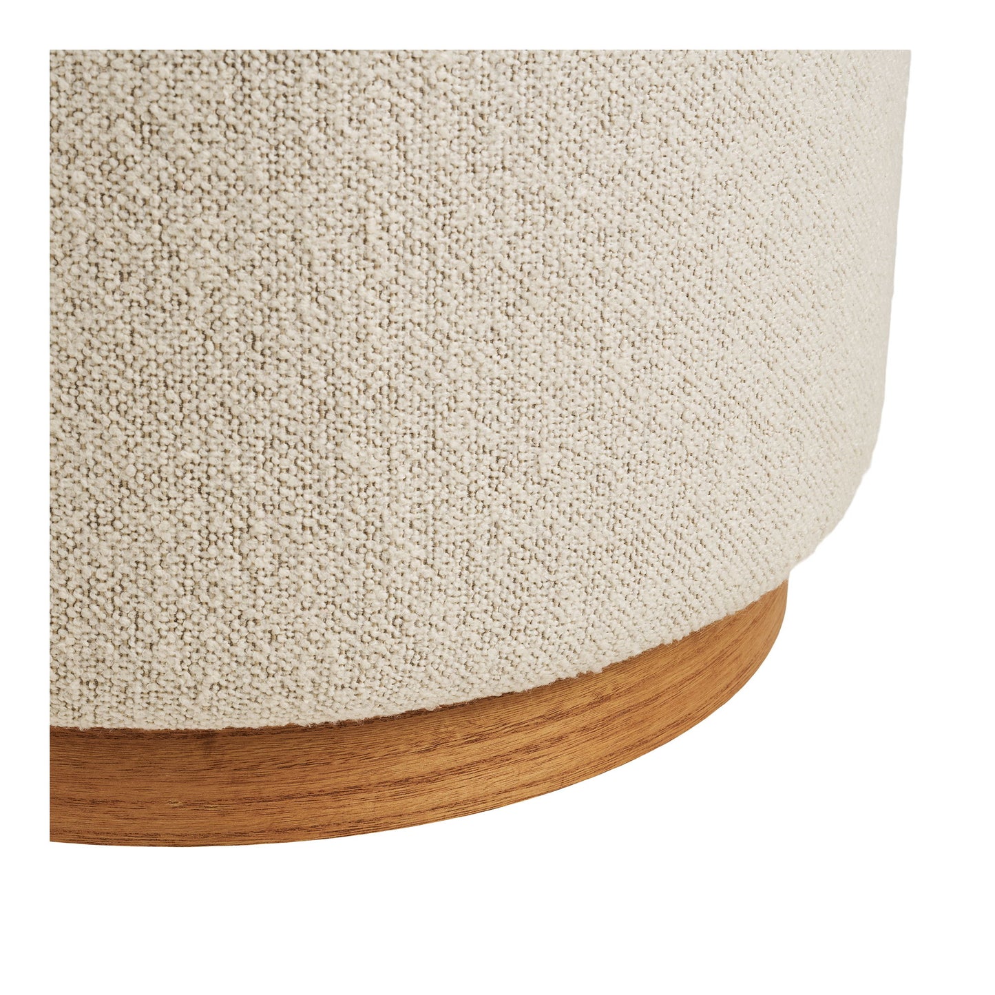 HOUSE NORDIC - Daisy poef – Zandkleur – Ø50x41 cm