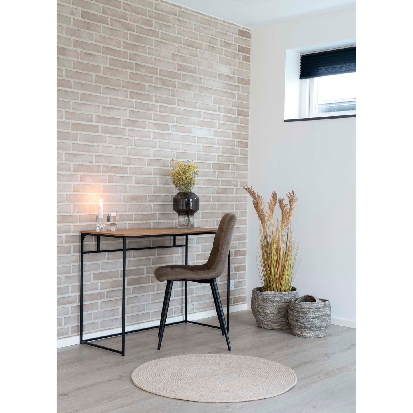 HOUSE NORDIC - Rond vloerkleed Menorca - Zand Ø 120 cm