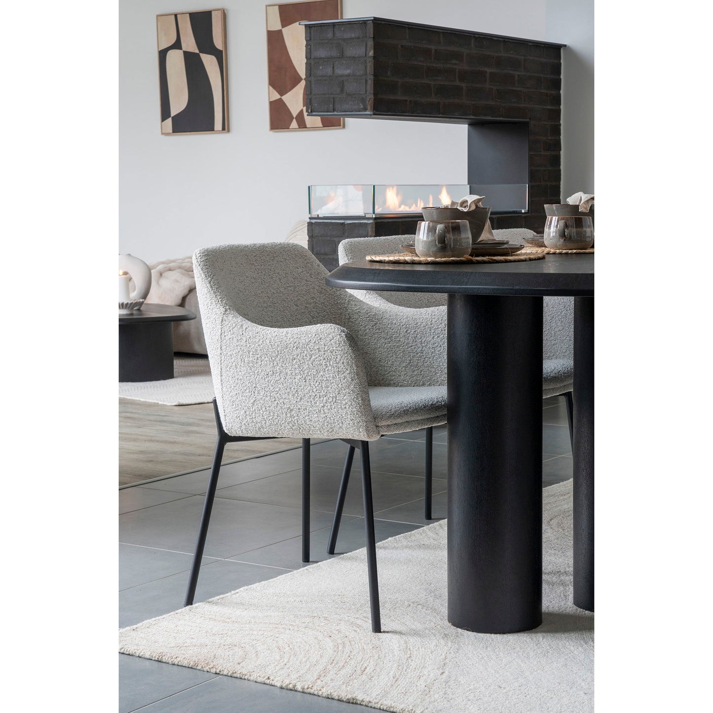 HOUSE NORDIC -Surat Vloerkleed – 100% Wol - Lichtbruin/Ivoor