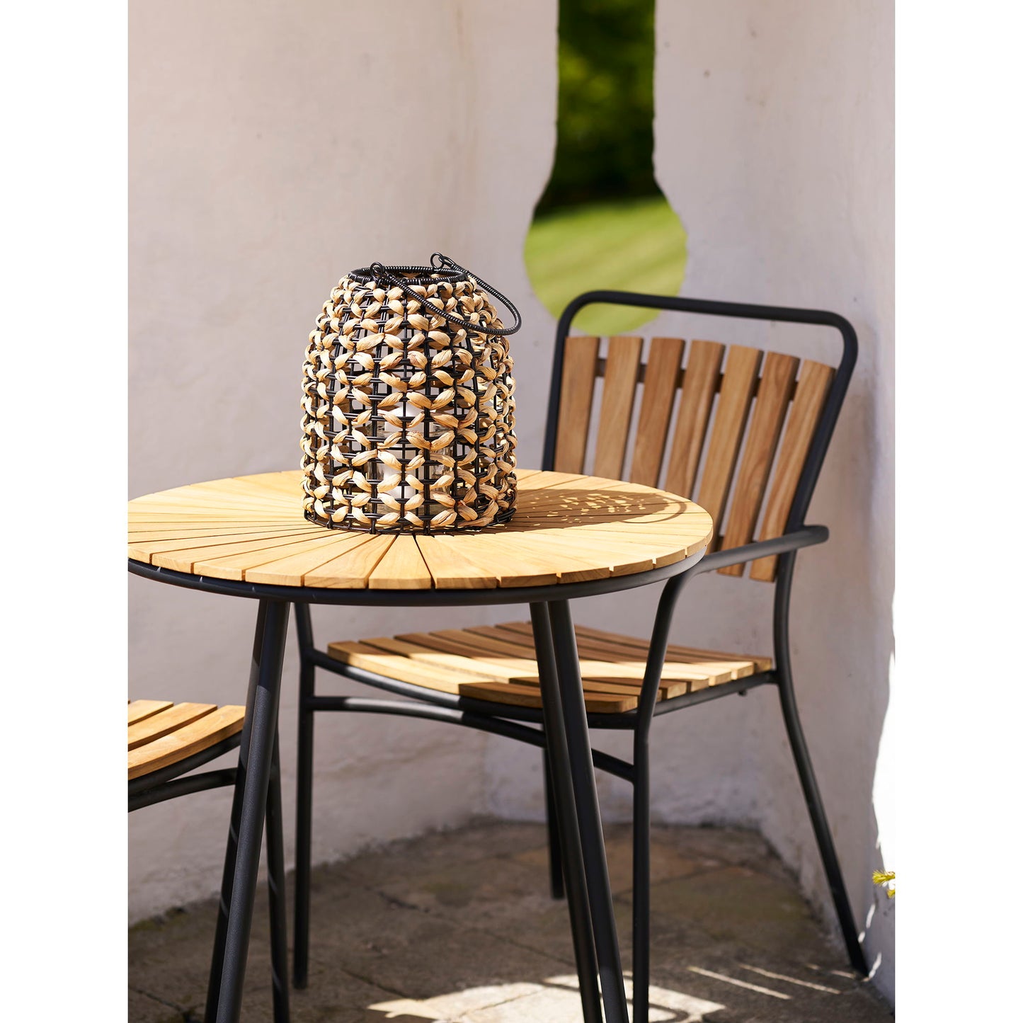 HOUSE NORDIC - Pinto lantaarn - Naturel/zwart