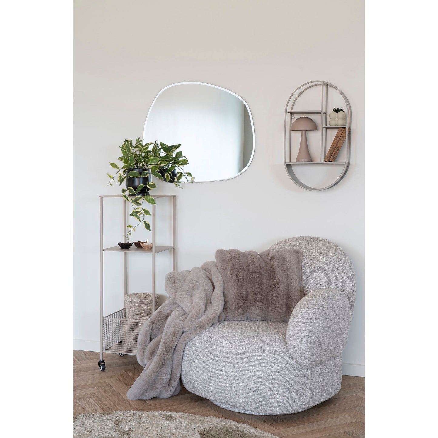 HOUSE NORDIC - Feira wandrek ovaal - cool grey