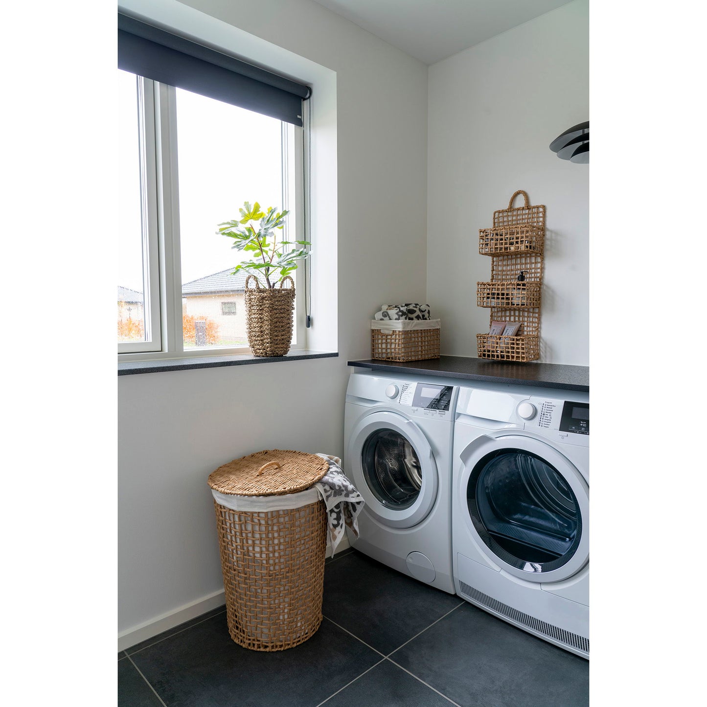 HOUSE NORDIC - Pomal wasmand - Lichtbruin/wit