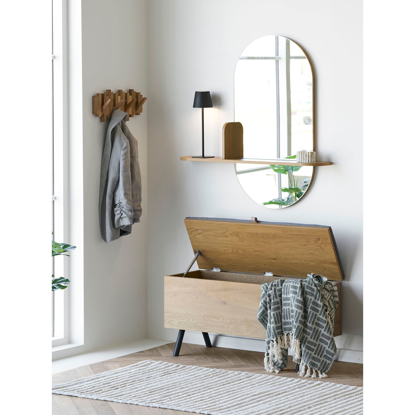 HOUSE NORDIC - Caltra kapstok – Eikenhout