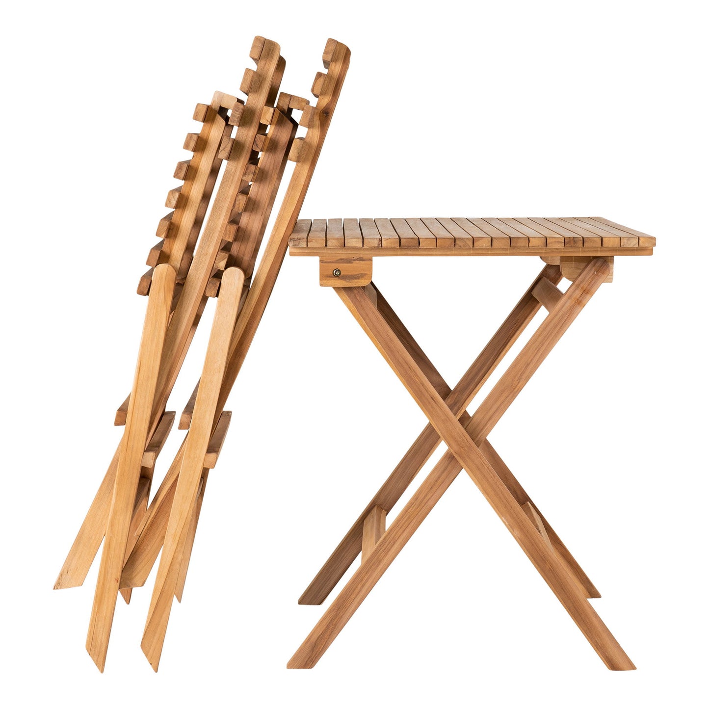 HOUSE NORDIC - Cuenca cafe set -tafel, 2stoelen -Naturel