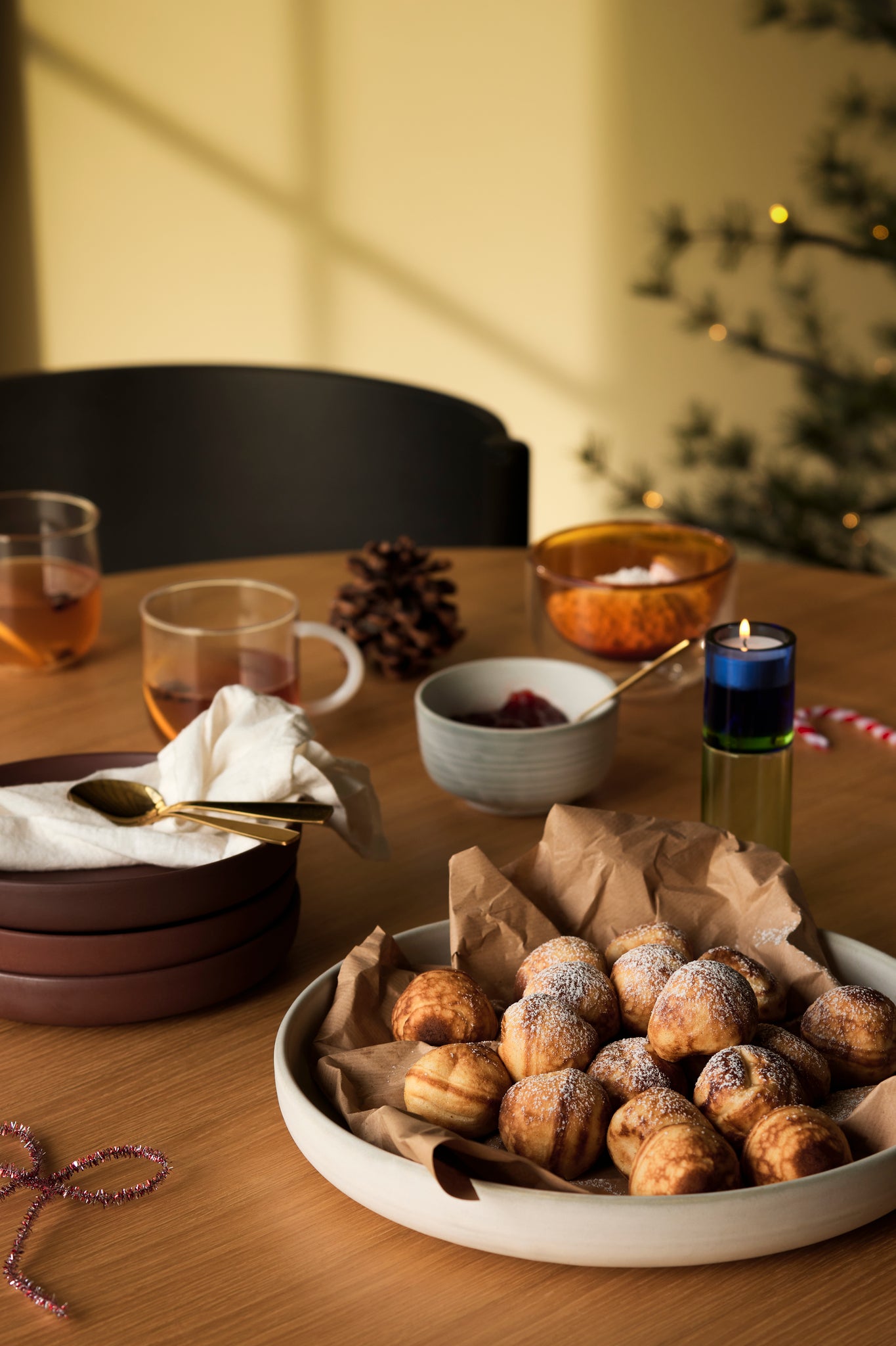 HUBSCH - Keramische schalen - bruin (set van 2)