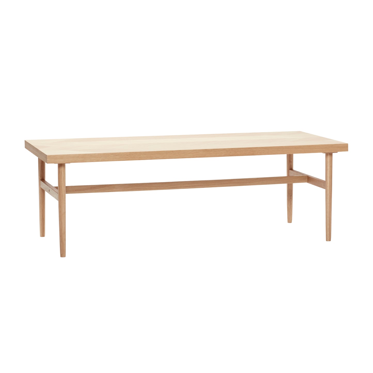 HUBSCH - Visgraat patroon salontafel -Naturel
