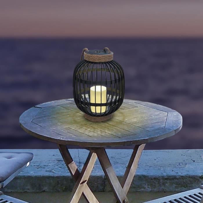 LUMISKY - Fidjy decoratieve zonnelantaarn – 30 cm – Warm Wit LED