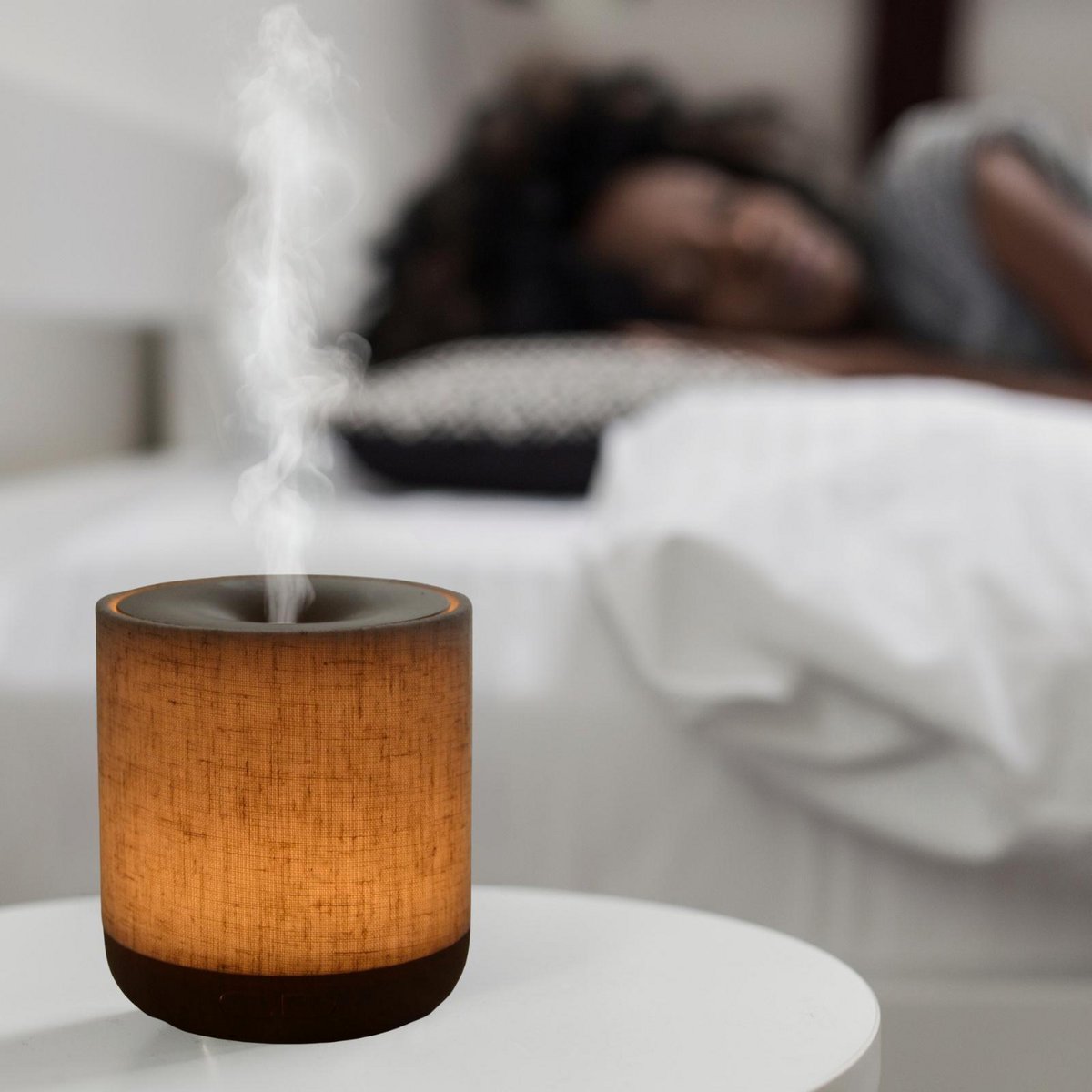 ZEN'AROME - aroma diffuser Alesia - linnen & hout