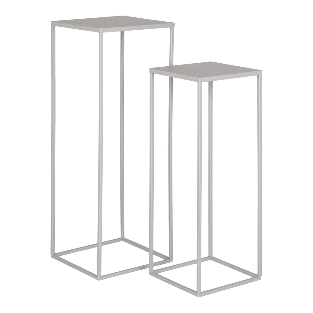 HOUSE NORDIC - Plantenstandaard -cool grey - set van 2