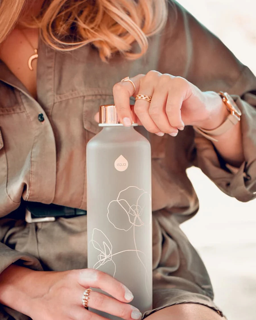 EQUA - Glazen drinkfles - Bloom (750ml)