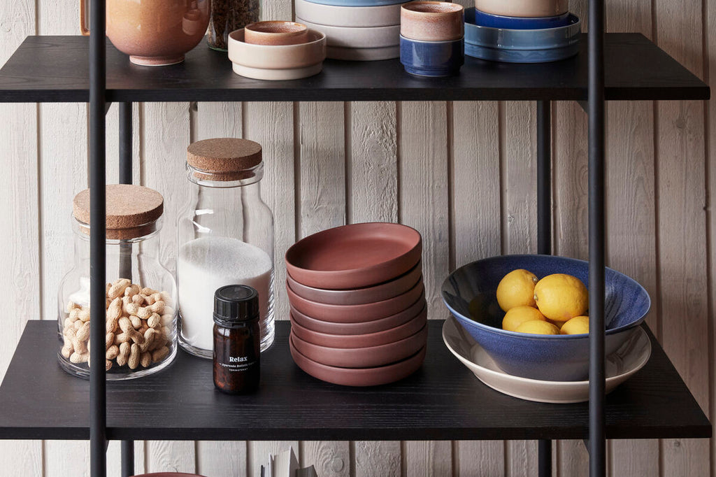 HUBSCH - Ceramic bowls - brown (set of 2)