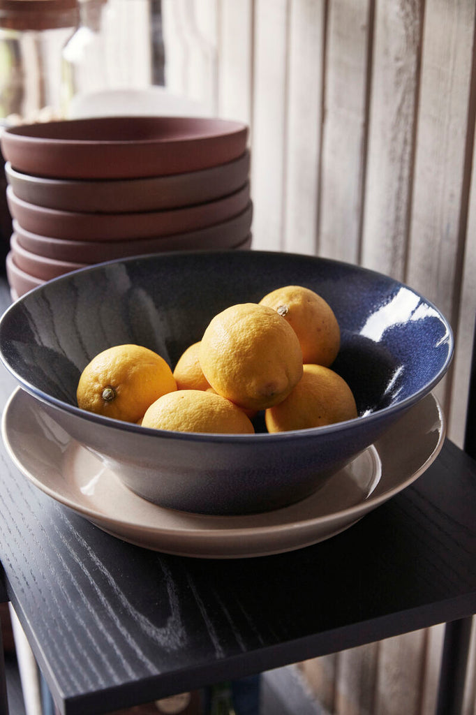 HUBSCH - Ceramic bowls - brown (set of 2)