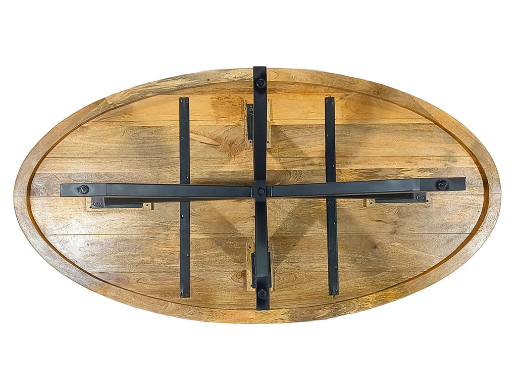 Liverpool Oval Dining Table - Solid Mango Wood