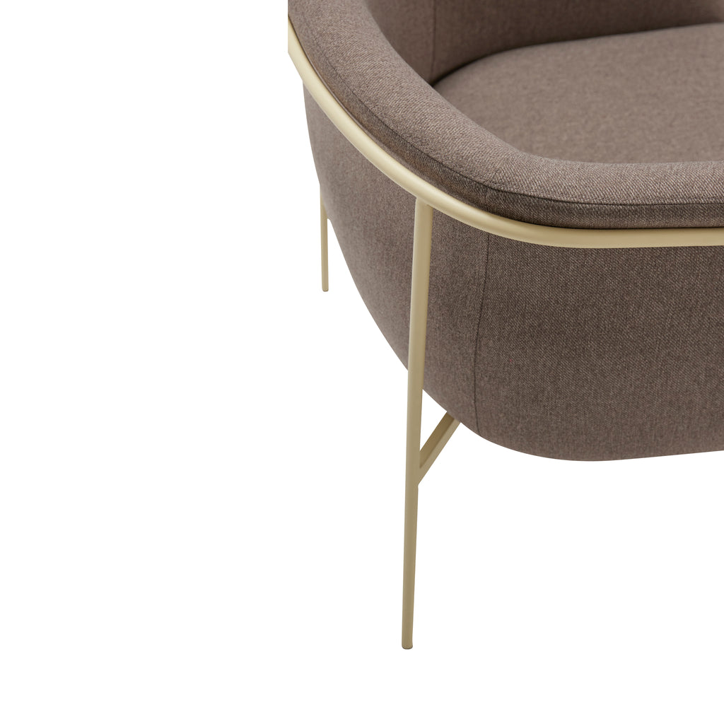HUBSCH - Eyrie loungestoel/fauteuil - Bruin