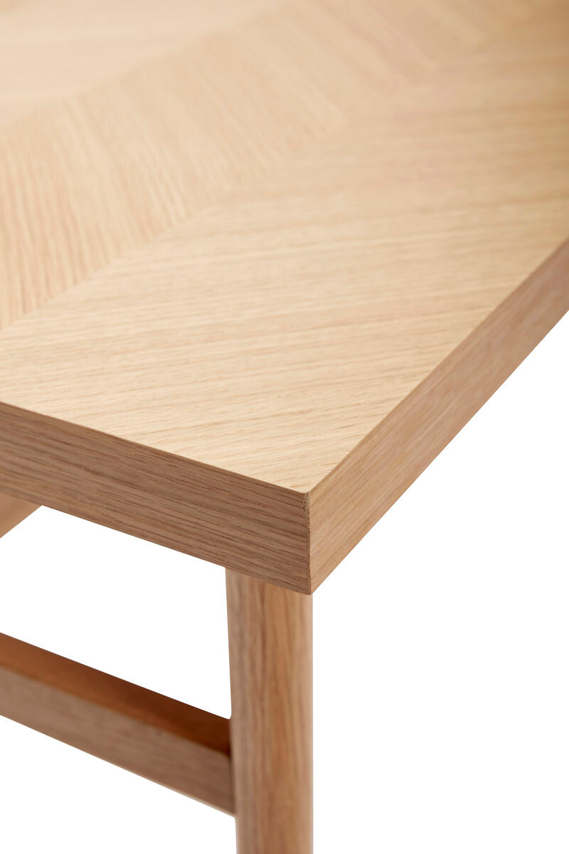 HUBSCH - Visgraat patroon salontafel -Naturel