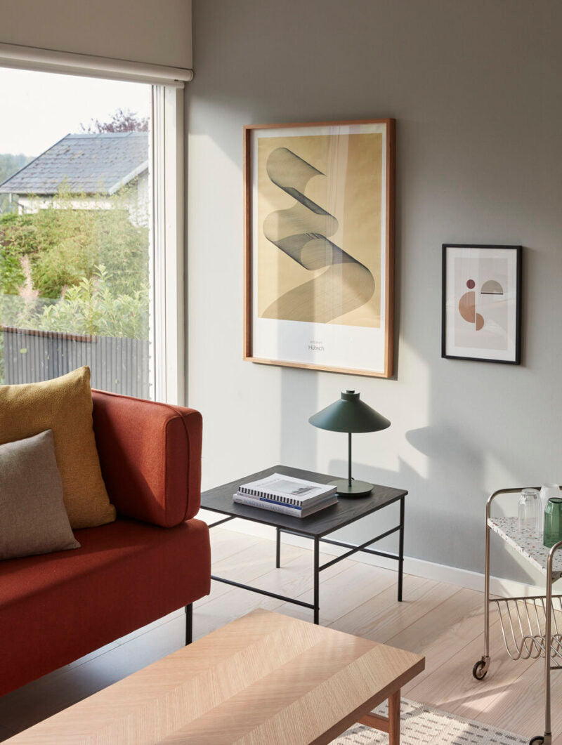 HUBSCH - Visgraat patroon salontafel -Naturel