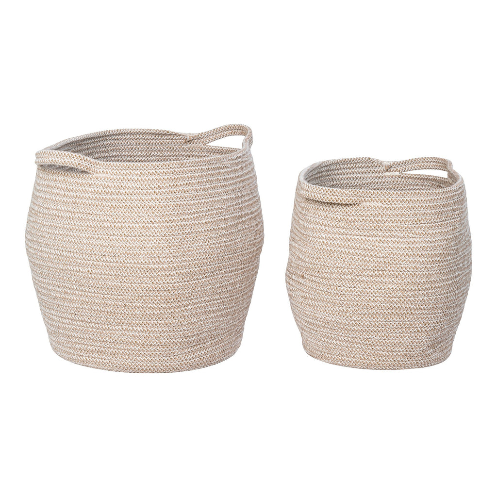 House Nordic - Lamas katoenen mandenset - beige