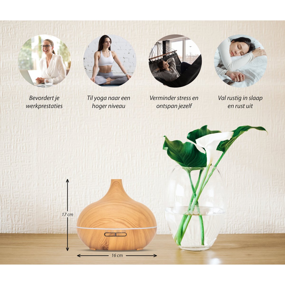 GREEN FLOW - Aroma diffuser- essential pro - light wood