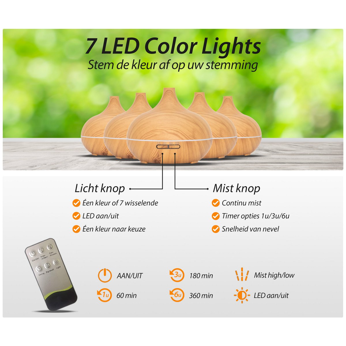 GREEN FLOW - Aroma diffuser- essential pro - light wood