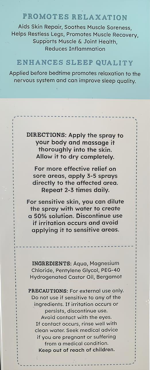 Magnesium spray/mist - 100ml - vegan