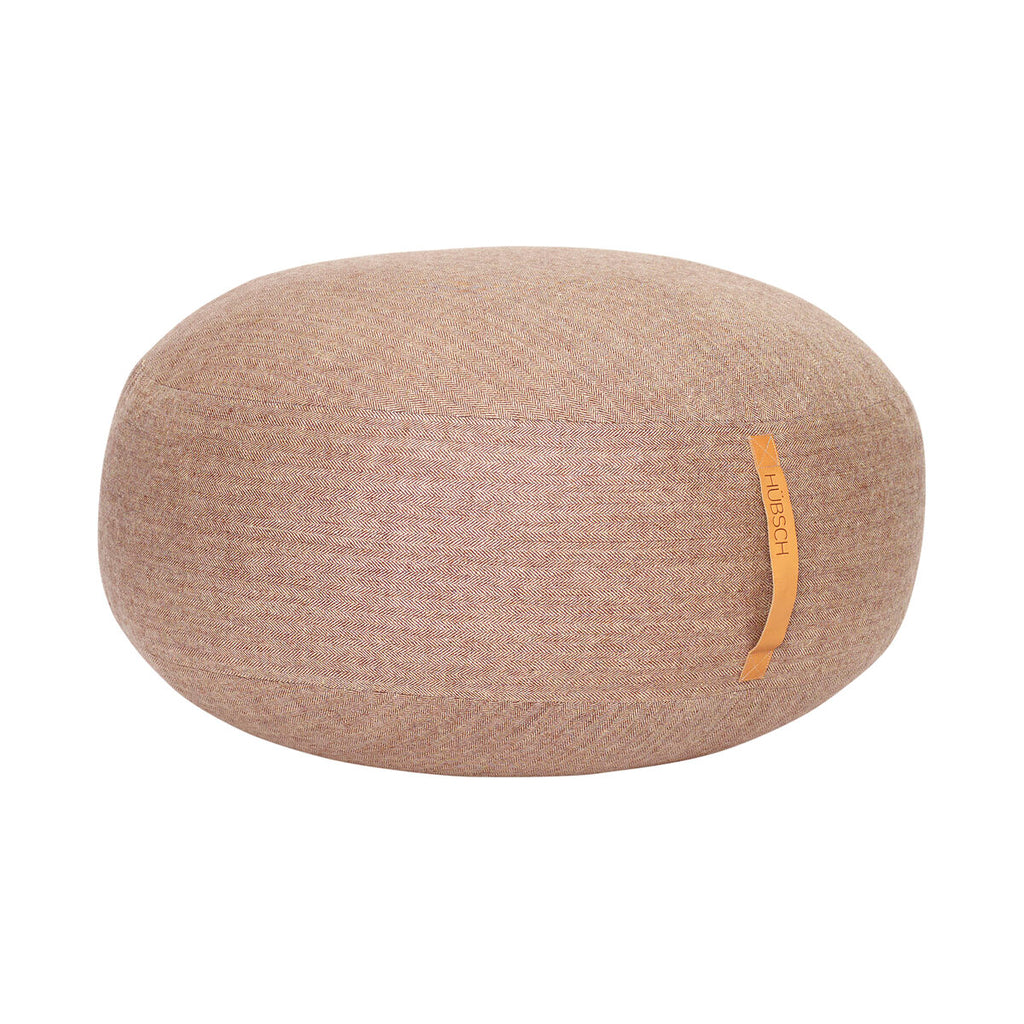 HUBSCH - Mochi poef Ø70 - bruin