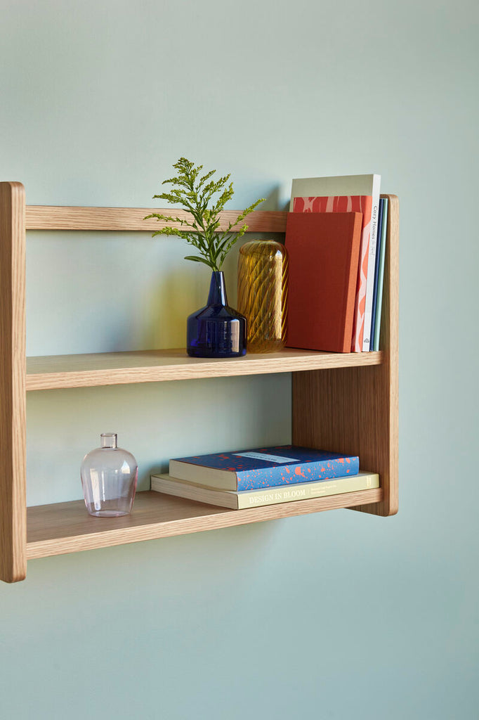 HUBSCH - Nomad wall shelf double - Natural
