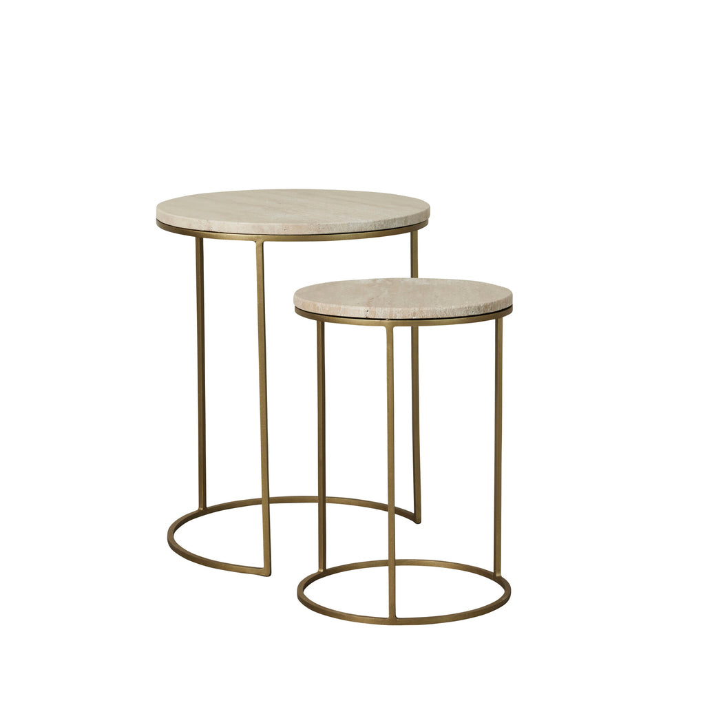 LENE BJERRE - Traville bijzettafel set - wit