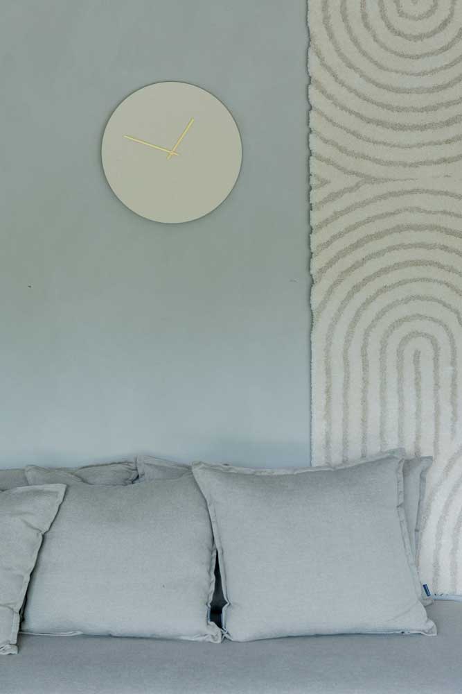 HEMVERK - Wall clock Really - cream/gold Ø38