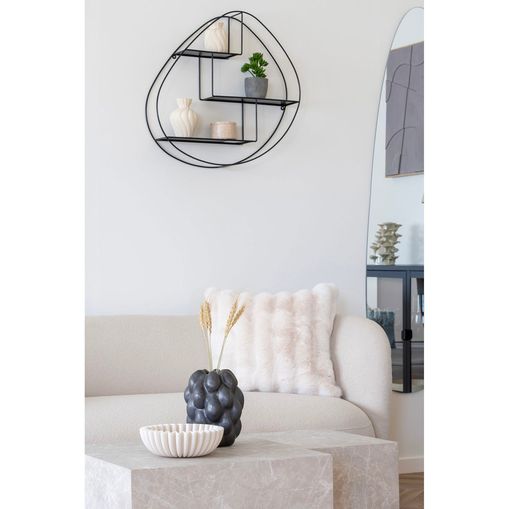 HOUSE NORDIC - wall shelf organic - black