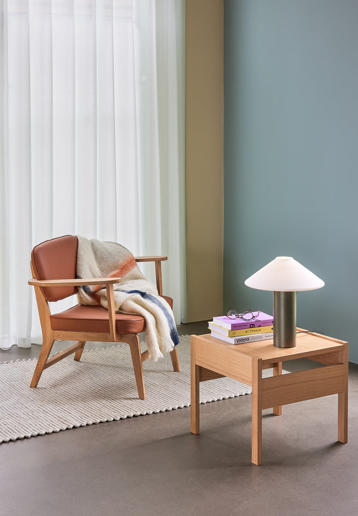 HUBSCH - Haze Lounge Chair -  Bruin/Naturel