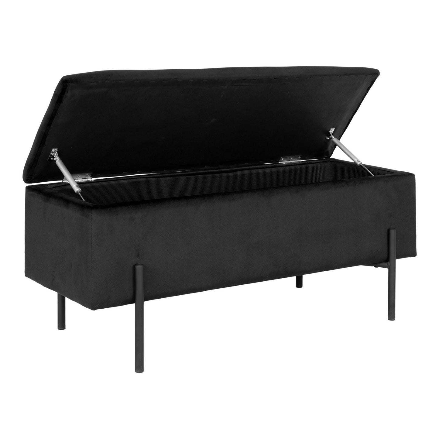 HOUSE NORDIC - Watford storage bench - black velvet