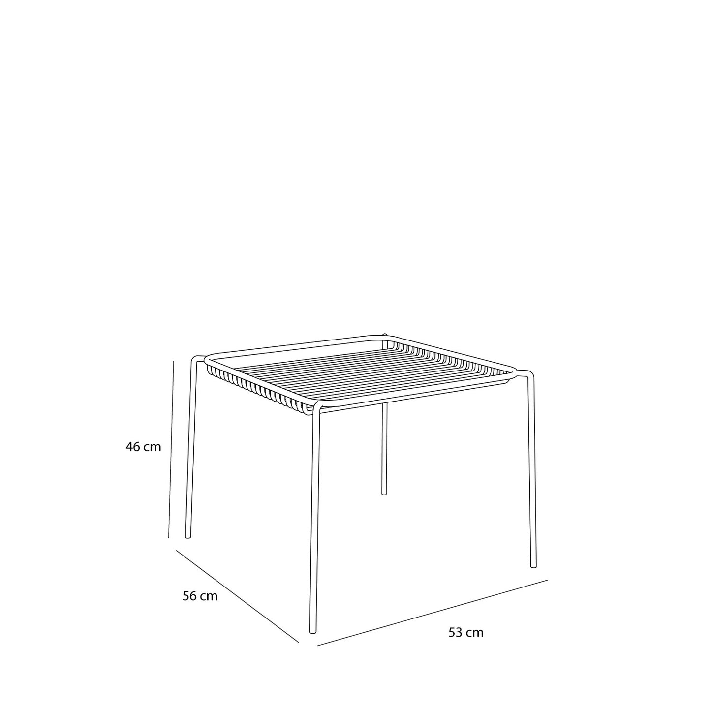 HUBSCH - String bijzettafel - lichtgrijs