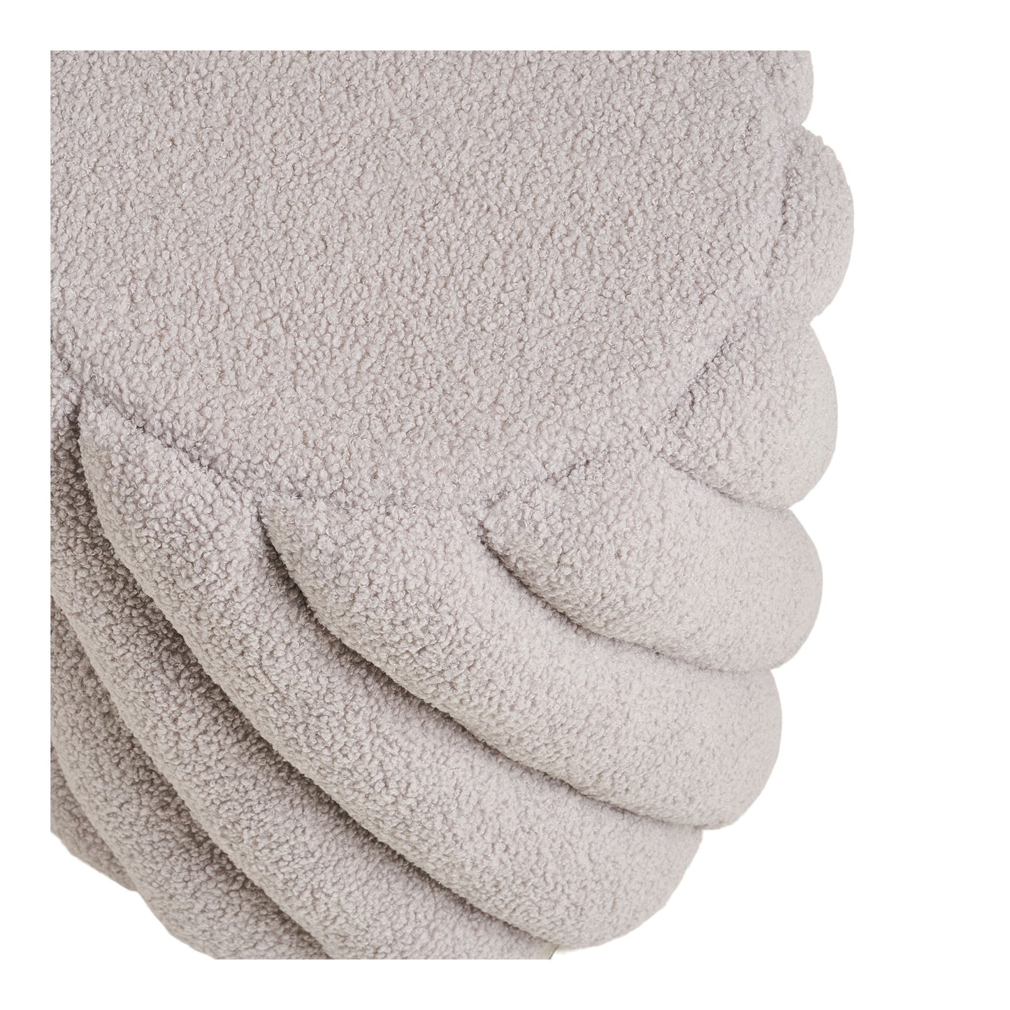 HOUSE NORDIC - Sana poef - Grijs teddy