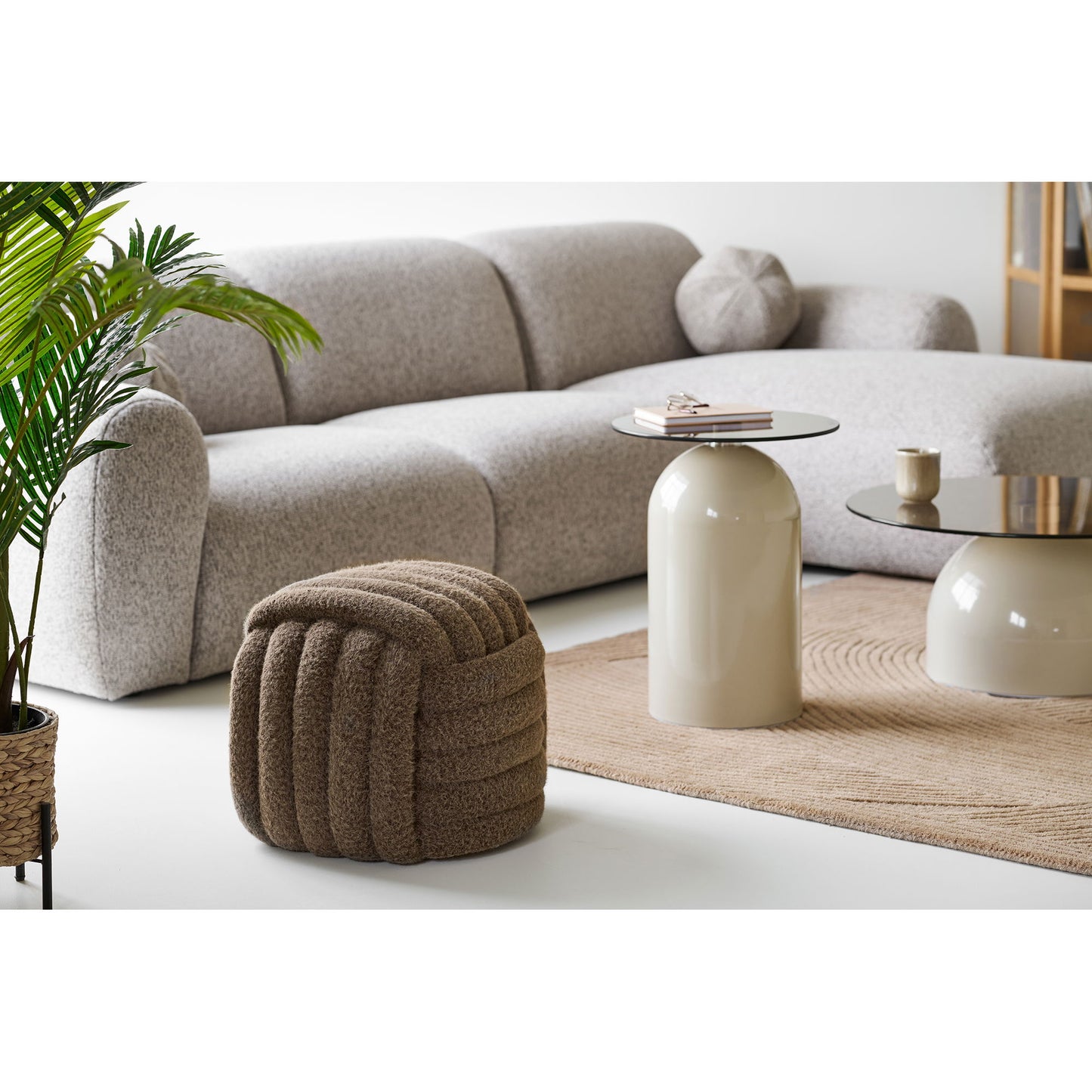 HOUSE NORDIC - Napier poef - bruin