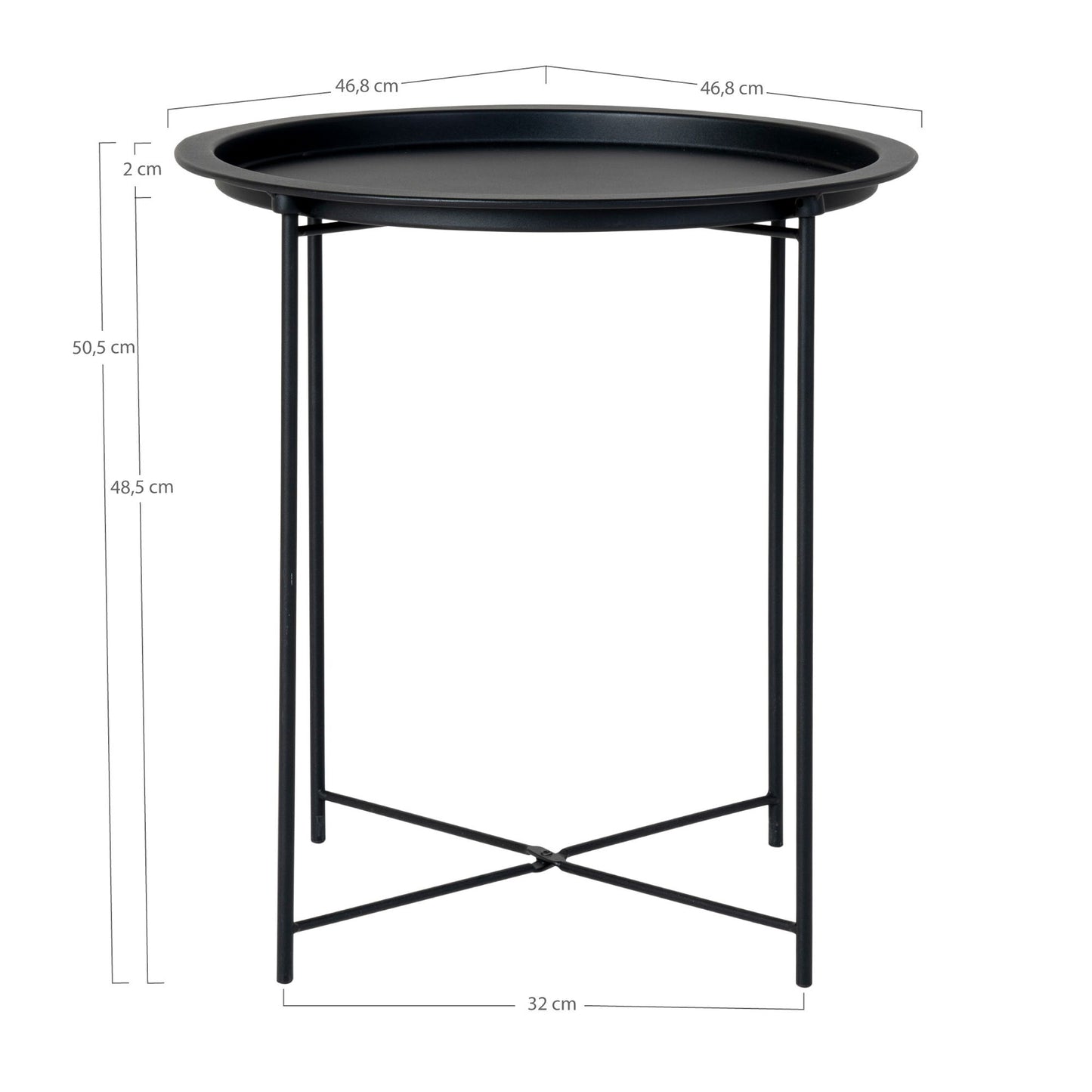 HOUSE NORDIC - Bastia side table -black