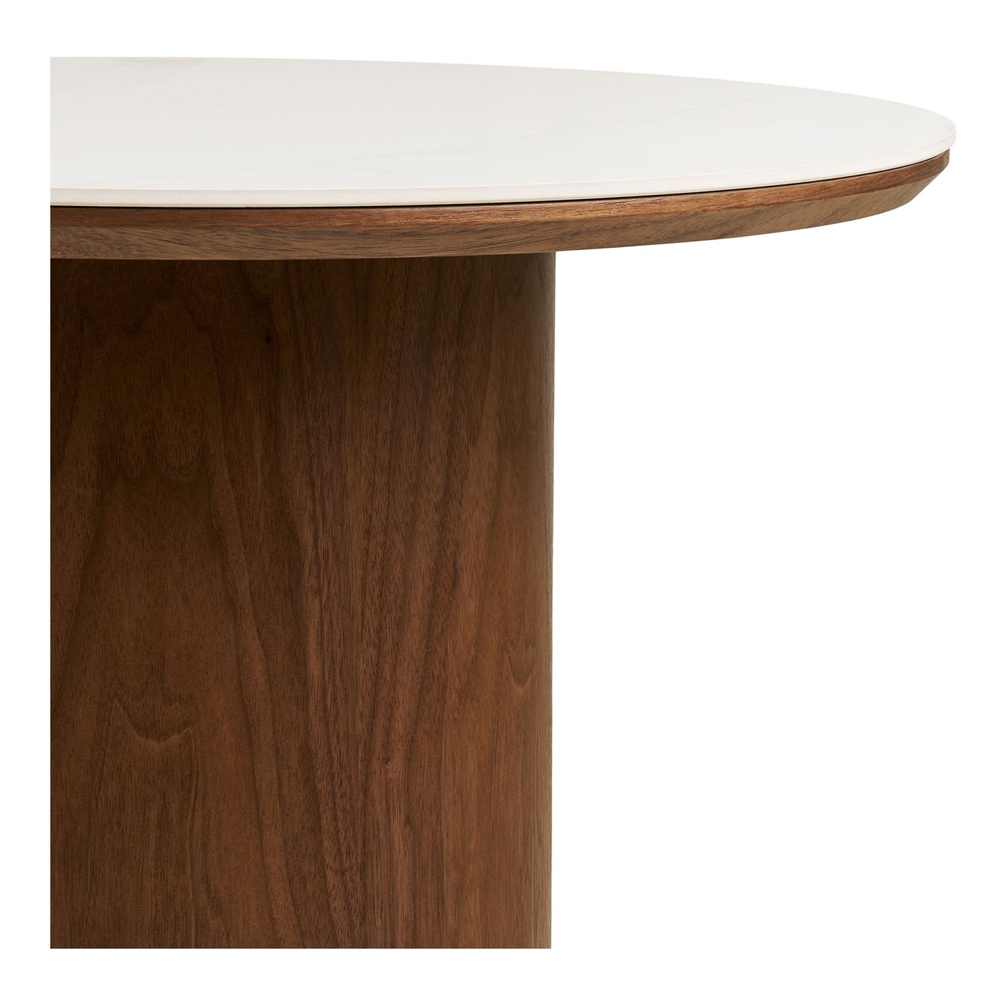 HOUSE NORDIC - Noli salontafel – Keramisch tafelblad Wit / Donkerbruin