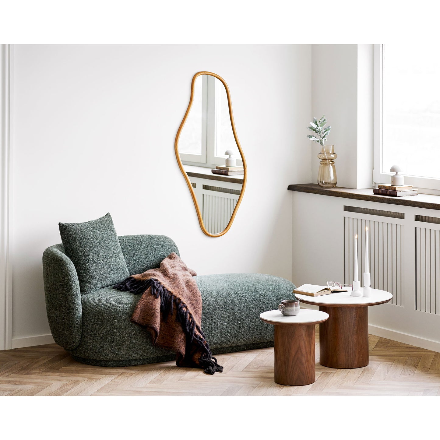 HOUSE NORDIC - Noli salontafel – Keramisch tafelblad Wit / Donkerbruin