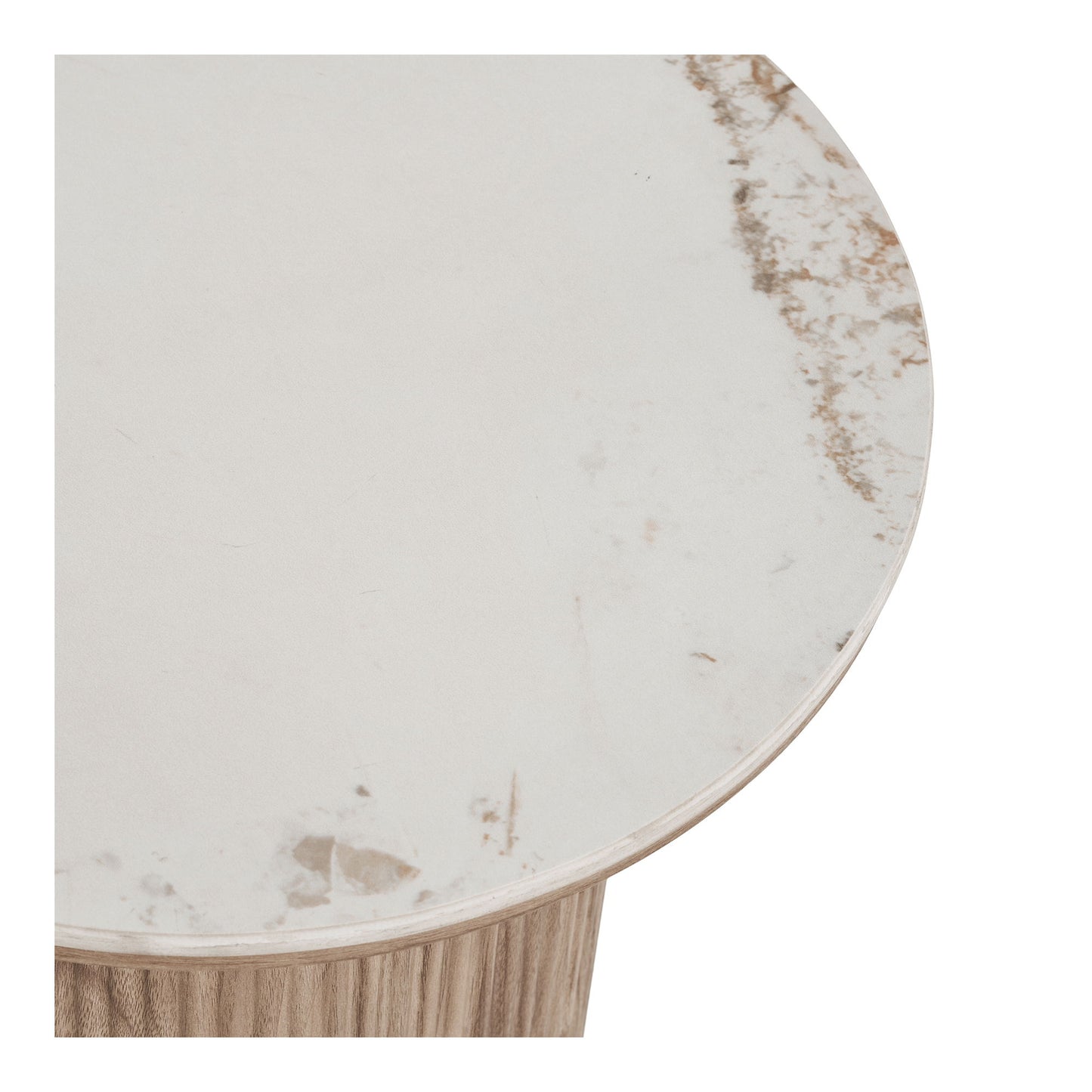 HOUSE NORDIC - Athens bijzettafel - wit/donkerbruin