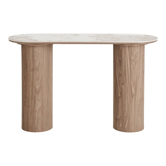HOUSE NORDIC - Athens console tafel - wit/donkerbruin