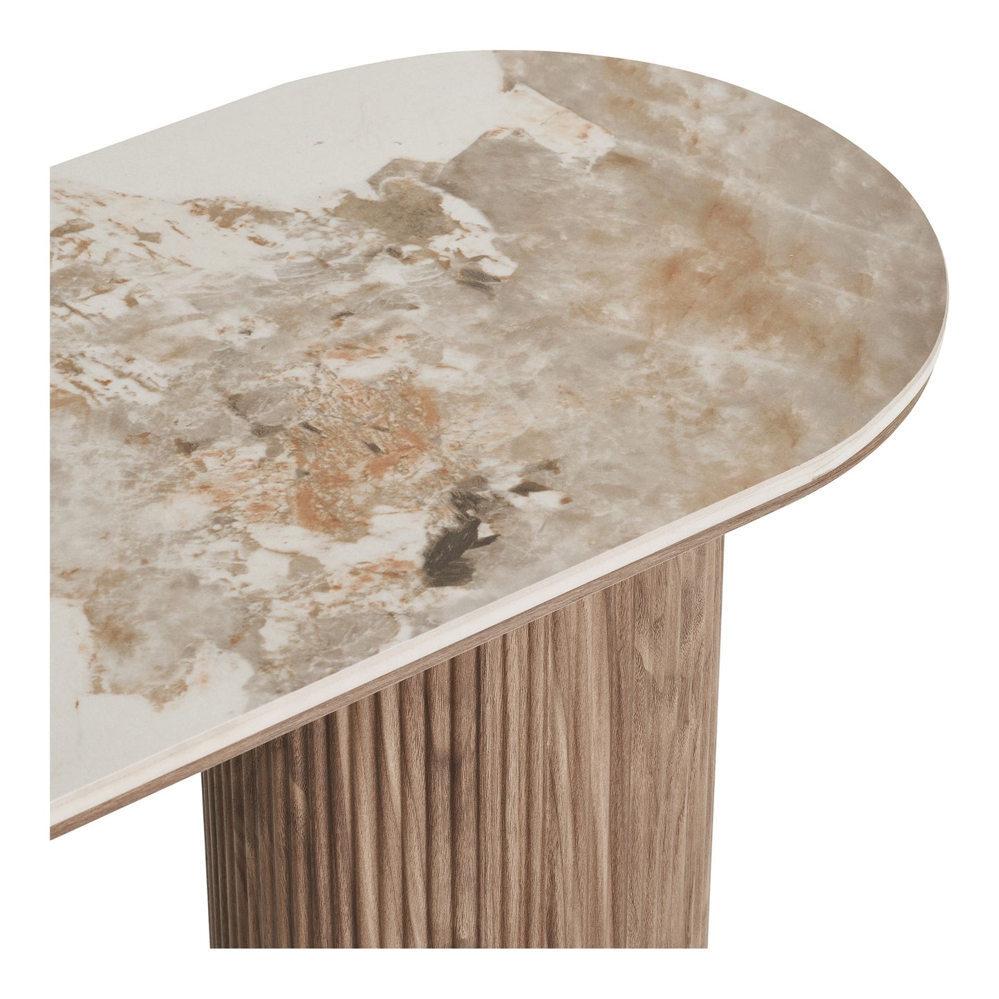 HOUSE NORDIC - Athens console tafel - wit/donkerbruin