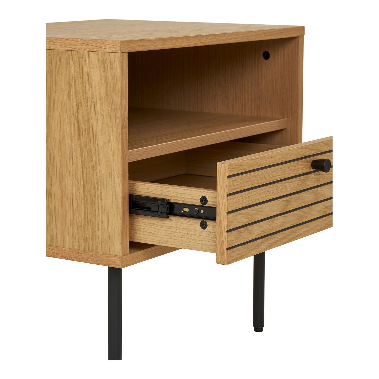 HOUSE NORDIC - Kyoto Bijzettafel – Naturel eikenfineer met lade