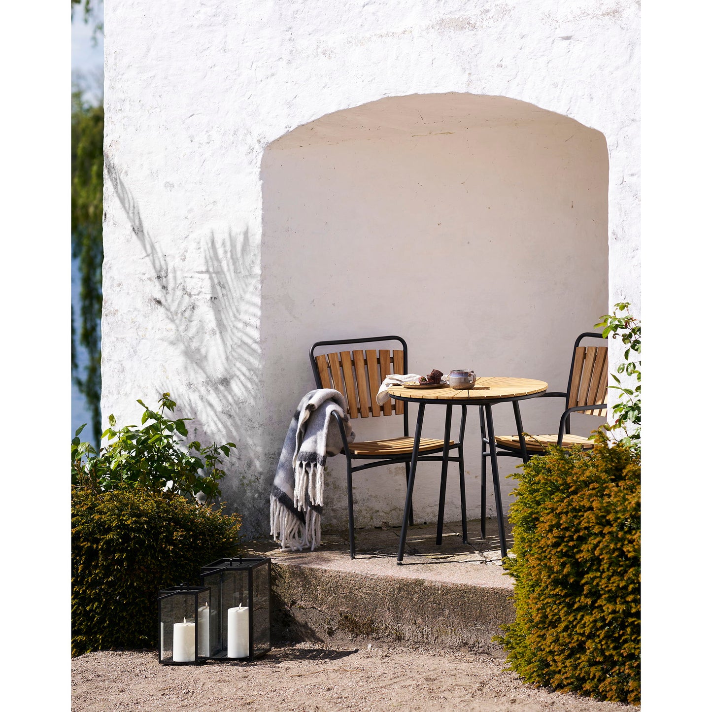 HOUSE NORDIC - Carmel plaid – Grijs/Wit 130x170 cm