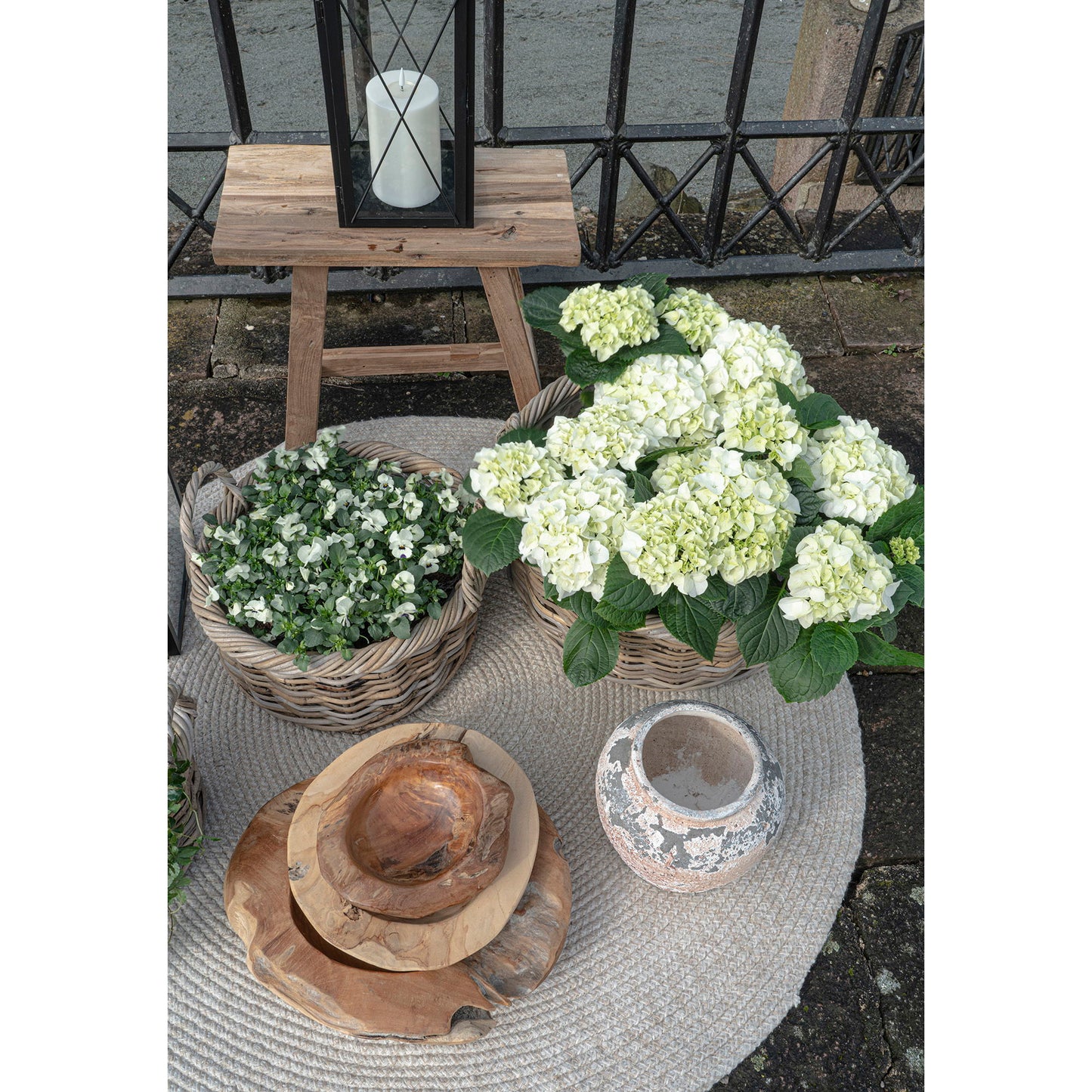 HOUSE NORDIC - Rond vloerkleed Menorca - Zand Ø 120 cm