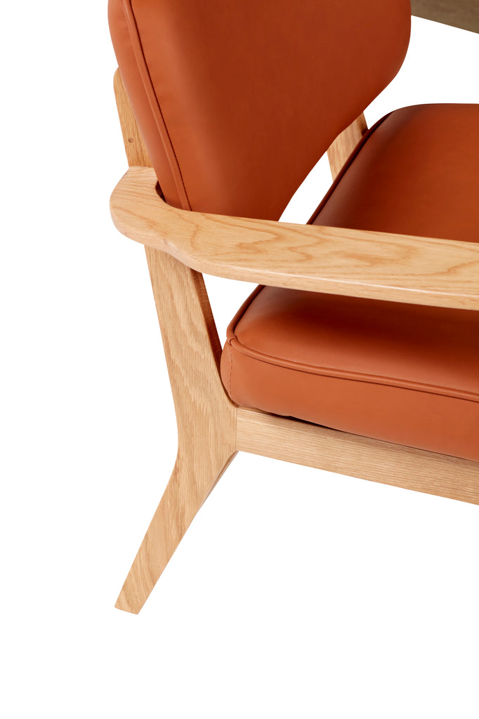 HUBSCH - Haze Lounge Chair -  Bruin/Naturel