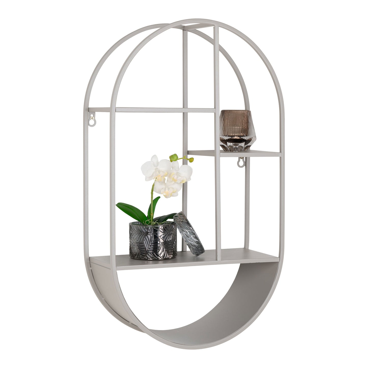 HOUSE NORDIC - Feira wall rack oval - cool grey