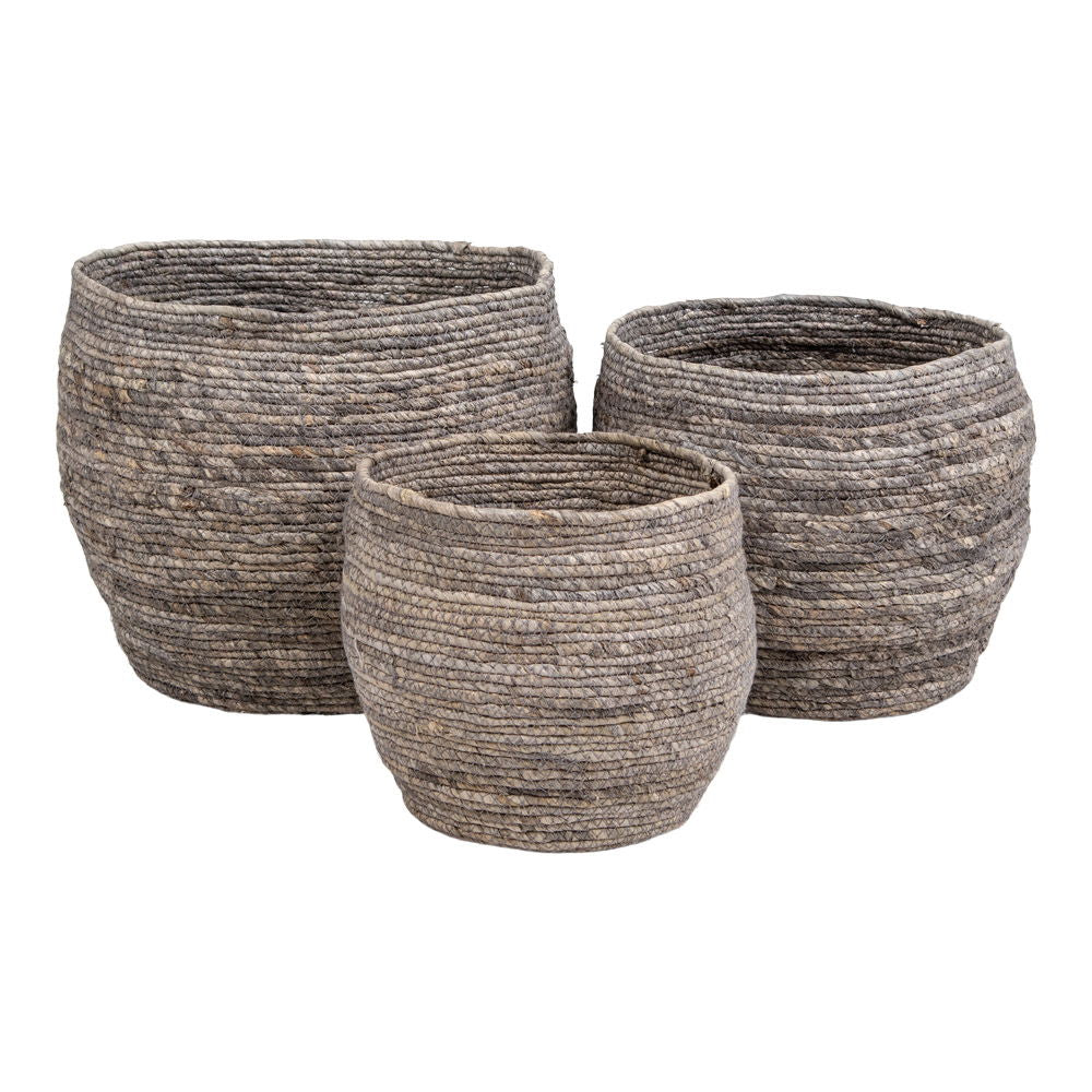 HOUSE NORDIC - Tivoli baskets set of 3 - grey